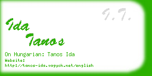 ida tanos business card